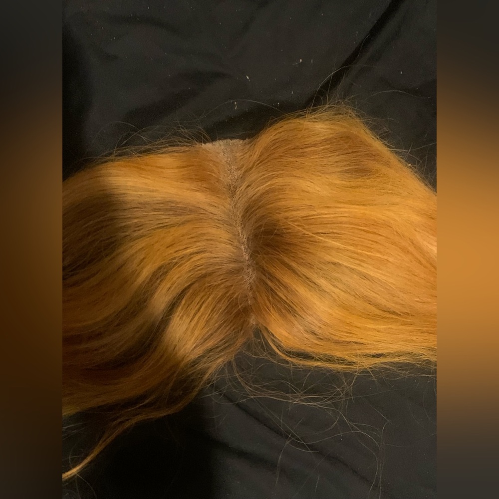18-20invh human hair closure WAS USED FOR SEWIN WITH HAIR GLUE ,CUTS WILL BE FIX
